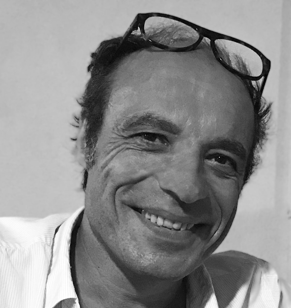 portrait Pascal Renaud noir et blanc